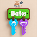 Bathroom Key Holder