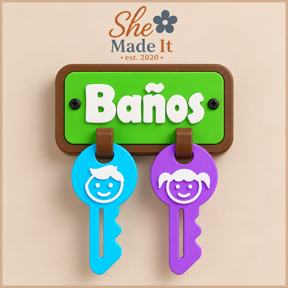 Bathroom Key Holder