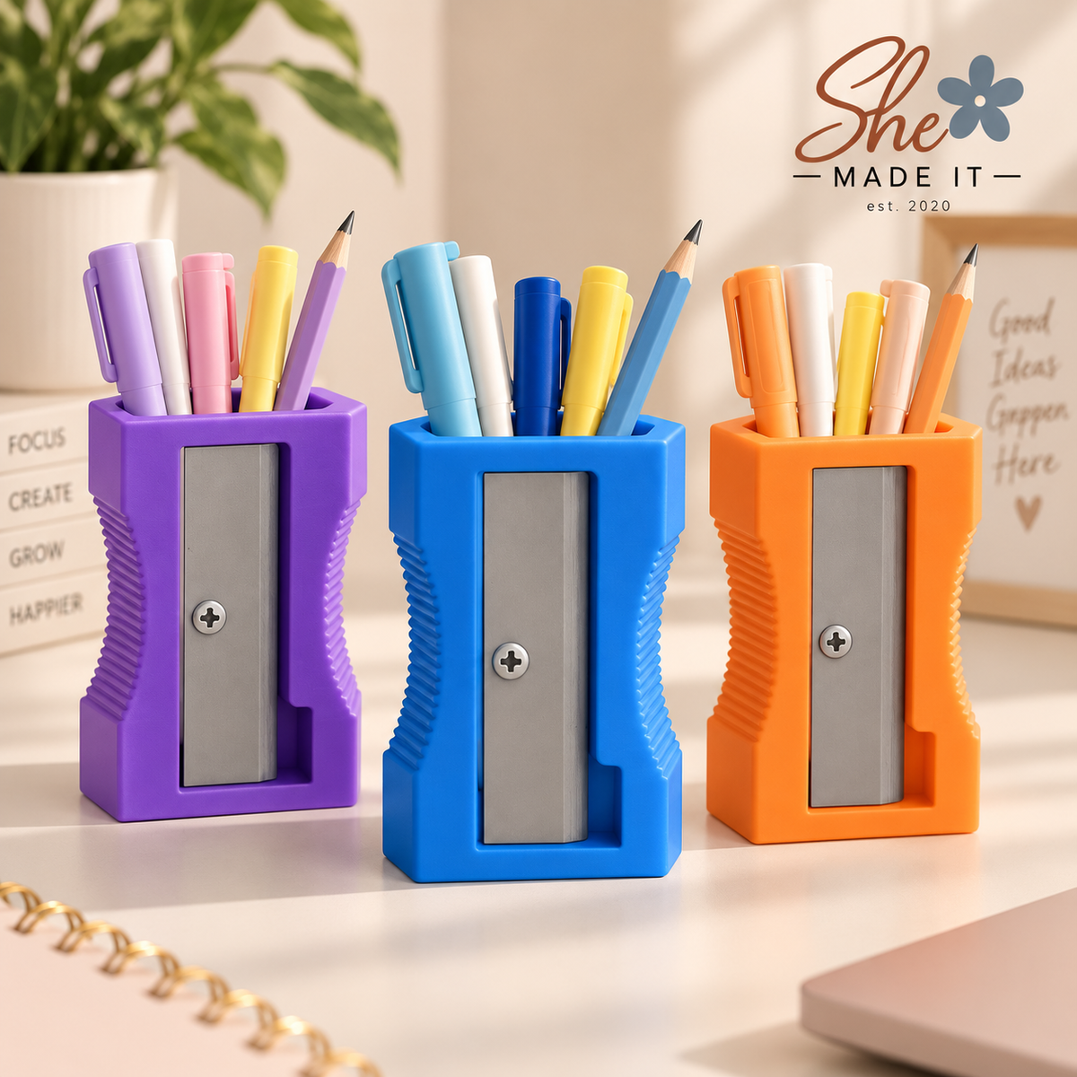 Pencil Sharpener Pen Holder