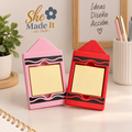 Crayon Sticky Note Holder