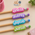 Personalized Pencil Name Tag ✏️💗