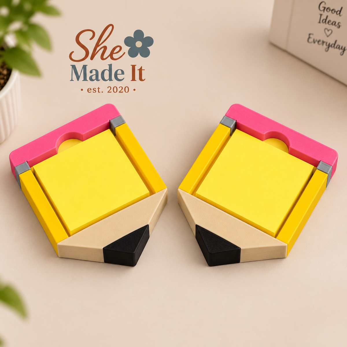 Pencil Sticky Note Holder