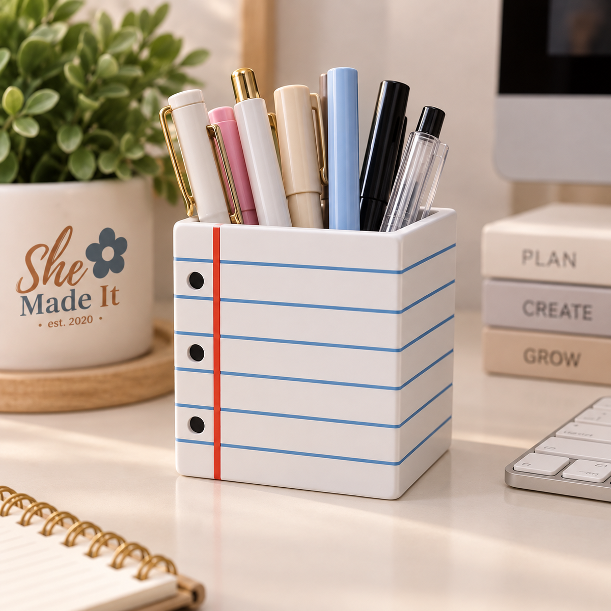 Notebook  Pen Holder