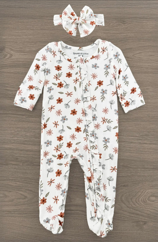 Bamboo Golden Petals Onsie